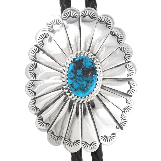 feather-pattern-bolo-tie-turquoise-silver