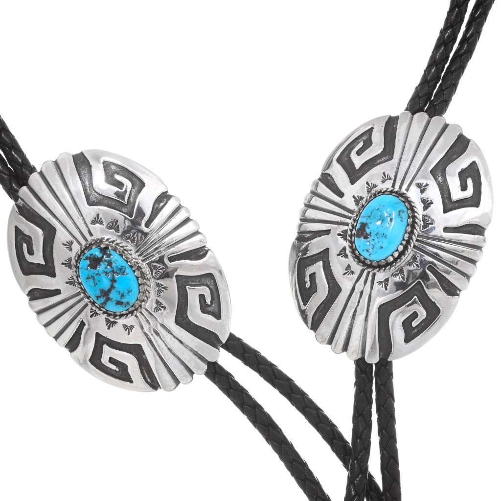 handcrafted-navajo-silver-bolo-tie-turquoise-traditional-pattern