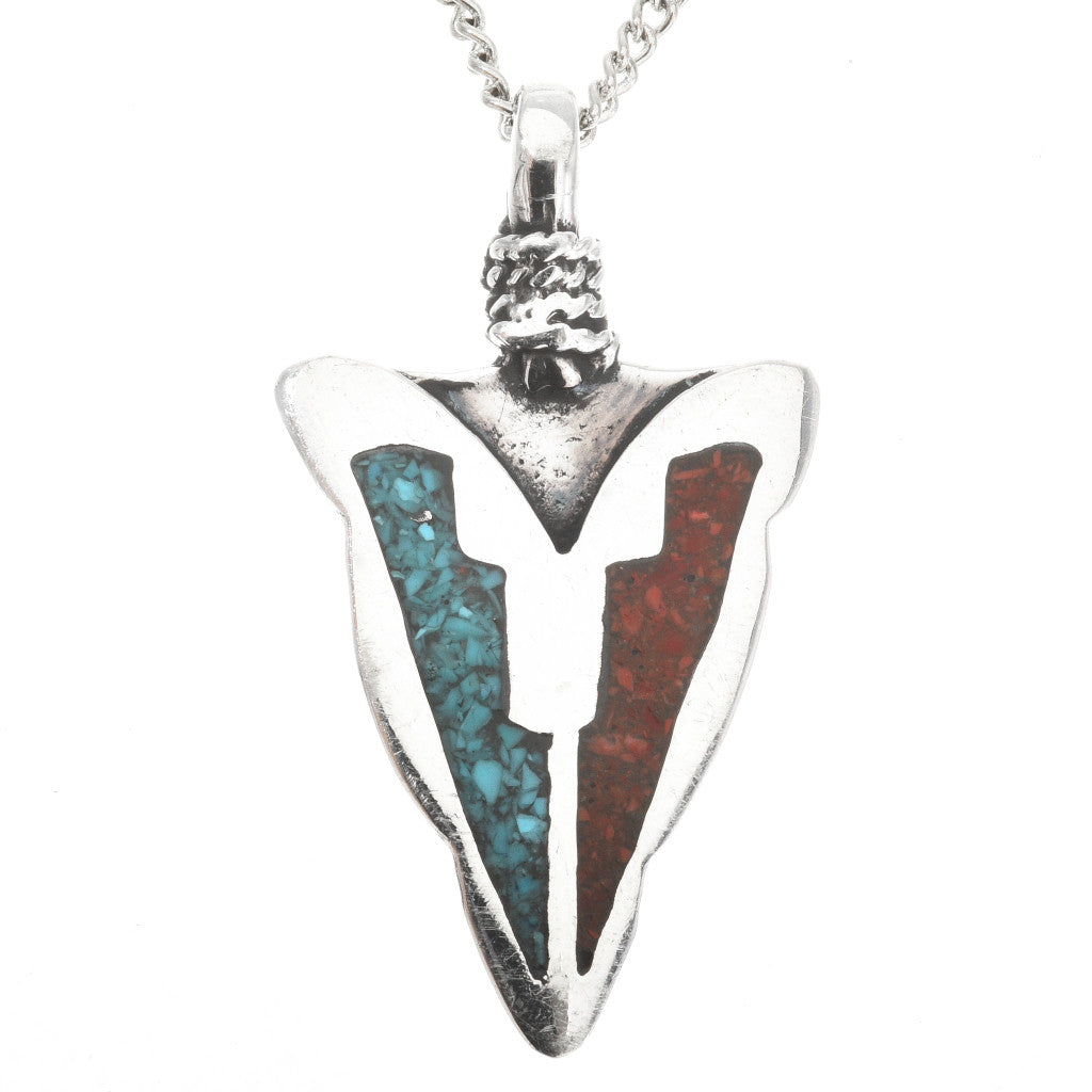 inlaid-arrowhead-necklace-coral-turquoise