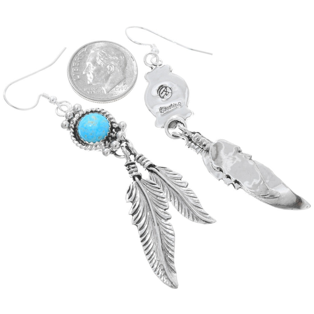 kingman-turquoise-feather-dangle-earrings-back