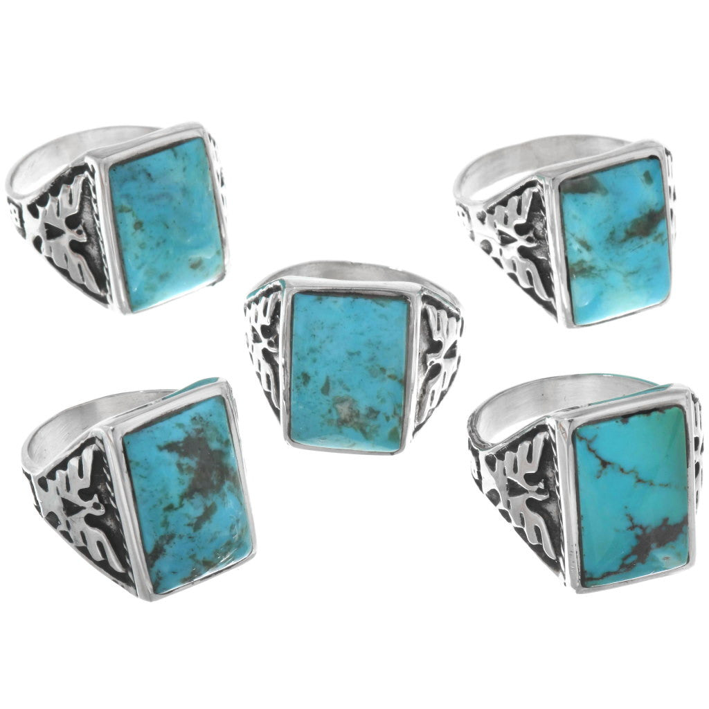 kingman-turquoise-thunderbird-ring-group-pic