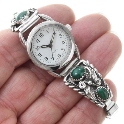 ladies-malachite-sterling-silver-navajo-watch-bracelet-on-hand