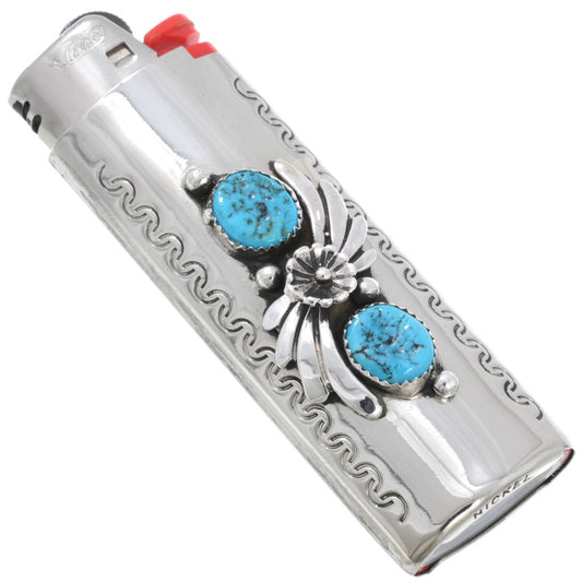 natural-kingman-turquoise-lighter-case-silver-flower-fan