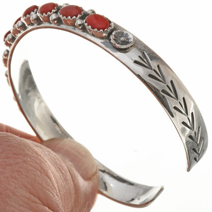 navajo-red-coral-silver-cuff