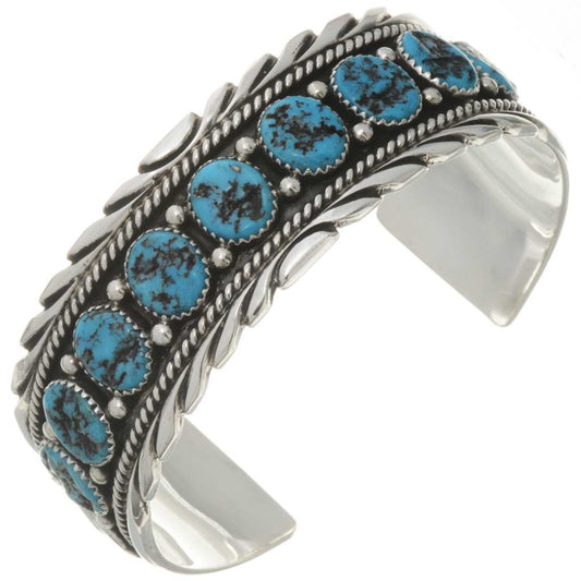 navajo-silver-cuff-sleeping-beauty-turquoise-mens-handcrafted-bracelet-heavy-gauge