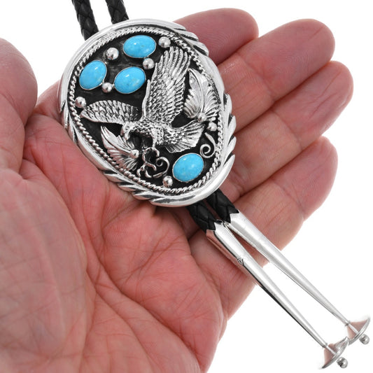 navajo-turquoise-eagle-bolo-tie-sterling-silver