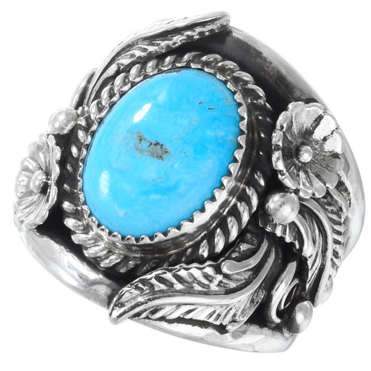 navajo-turquoise-mens-ring-front-view