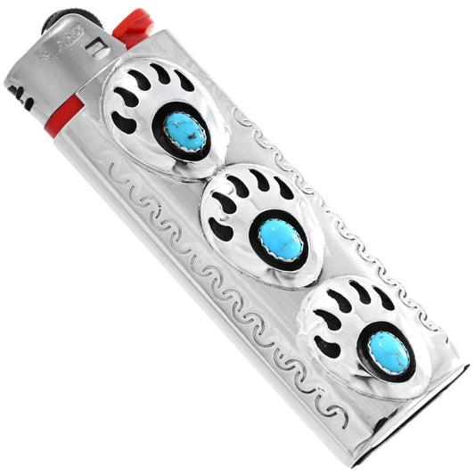 navajo-turquoise-silver-lighter-case-bear-paw