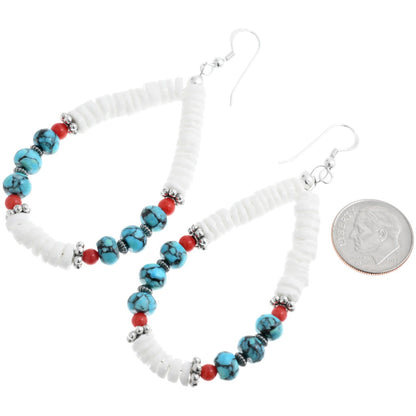 turquoise-coral-white-beaded-dangle-earrings-back