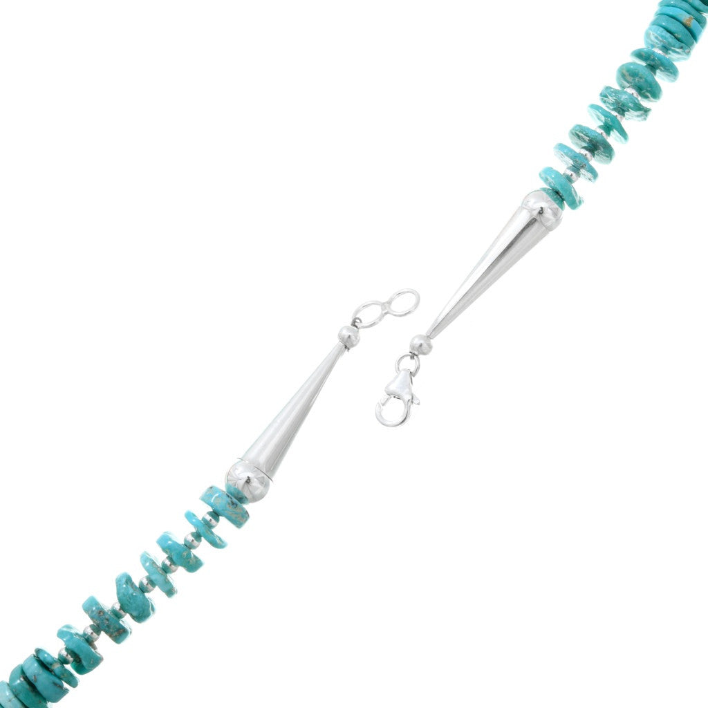 turquoise-spiny-oyster-heishi-necklace-claw-lock